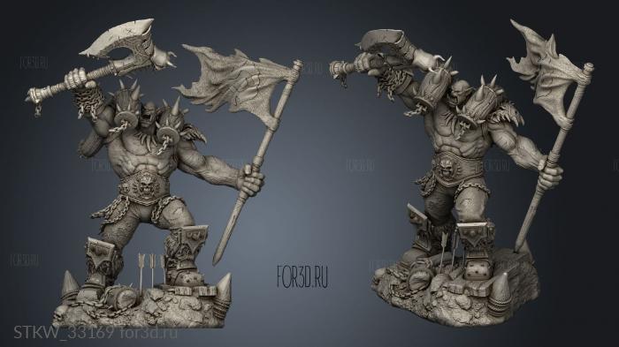 Garrosh Hellscream Luftmensch Arrow stl model for CNC