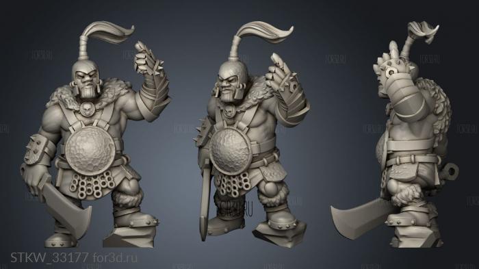 Gauntlet Ogre stl model for CNC