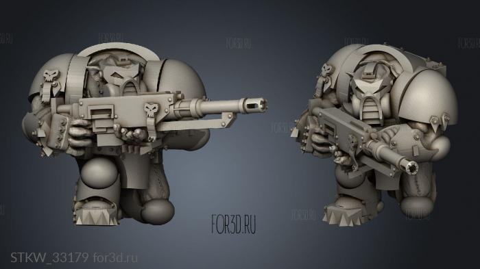 Gearguts Crusader Sniper stl model for CNC