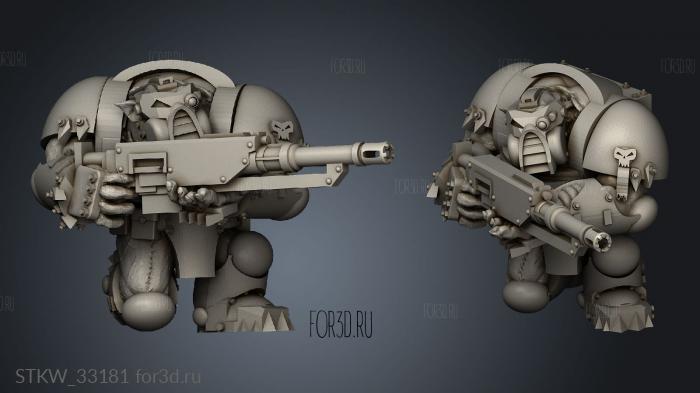 Gearguts Crusader Sniper stl model for CNC