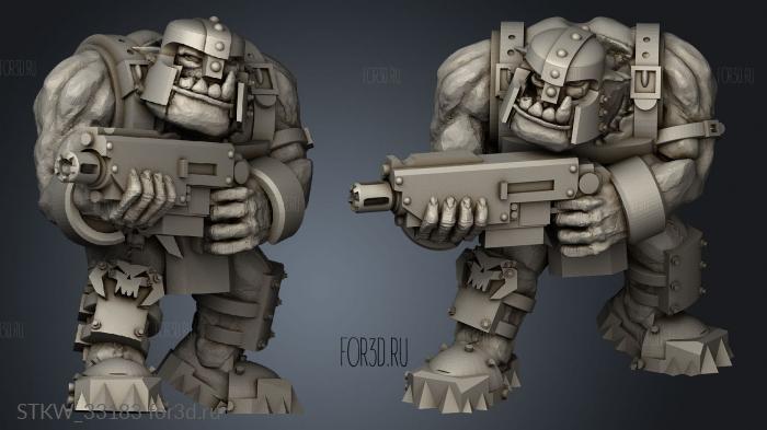 Gear Gets Lucky Assault Gunners Gunner stl model for CNC