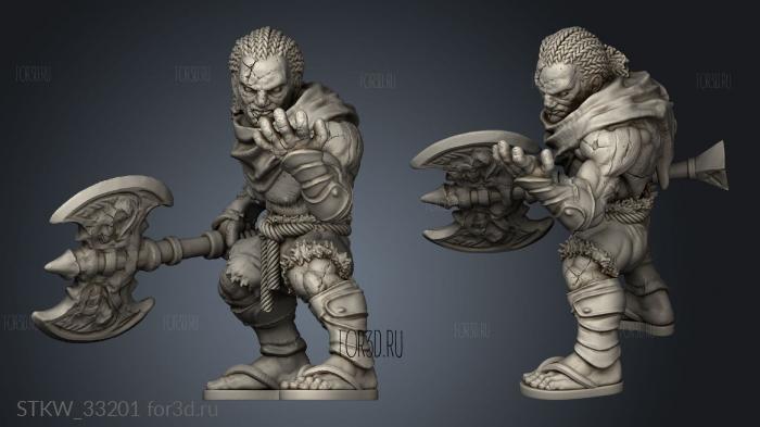 Genasi Earth stl model for CNC