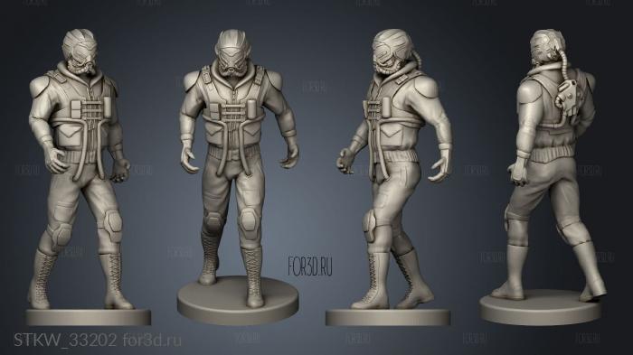Genasi Fire stl model for CNC