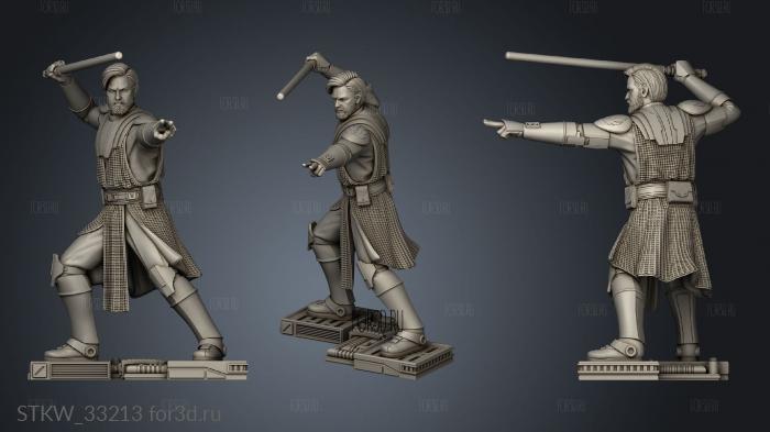 General Obi Wan Kenobi Star Wars stl model for CNC