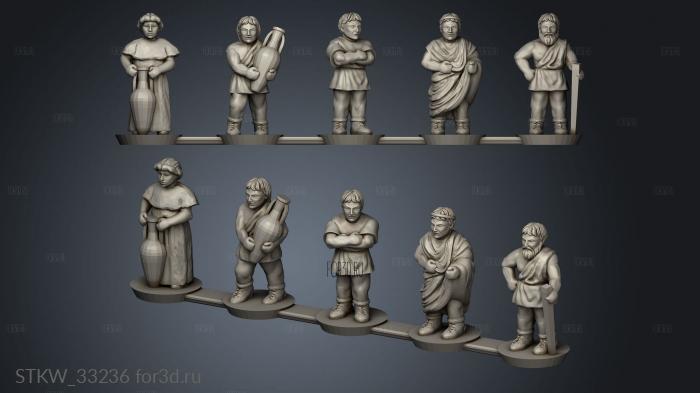 Generic Strip Civilians stl model for CNC