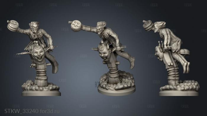 Genesis Domino Joker GC Joker With Cake stl model for CNC