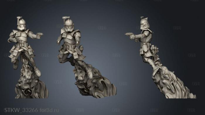 Genetic Trooper Squad Clone stl model for CNC