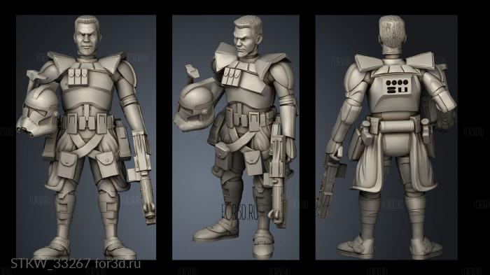 Genetic Trooper Squad Clone stl model for CNC