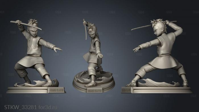 Genya Shinagawa GADO HOA DEMON stl model for CNC