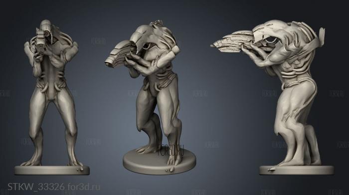 Geth Mass Effect stl model for CNC