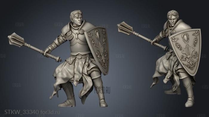 Girl the Cleric stl model for CNC