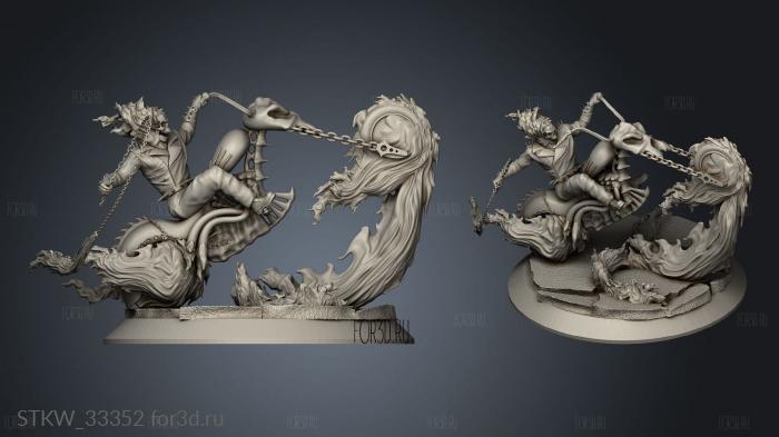 Ghost Hell Rider stl model for CNC