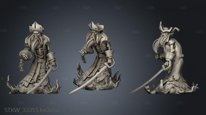 Ghost Pirates Pirate stl model for CNC