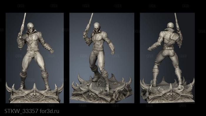 ghost rider statue tsaber stl model for CNC