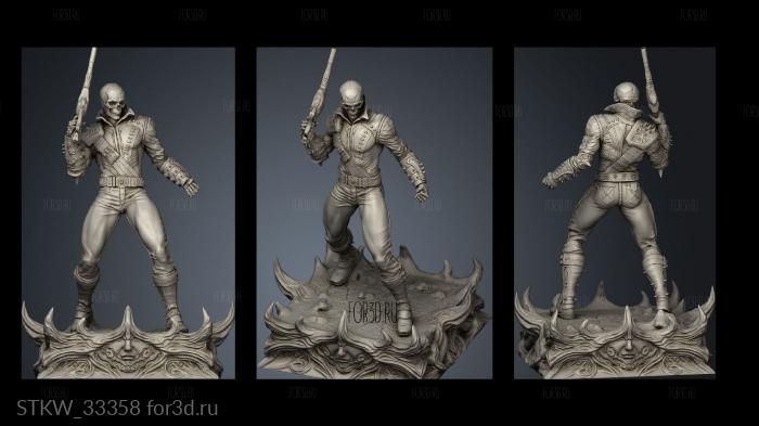 ghost rider statue tsaber stl model for CNC
