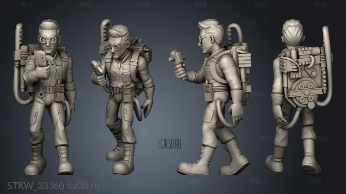 Ghostbuster Egon stl model for CNC