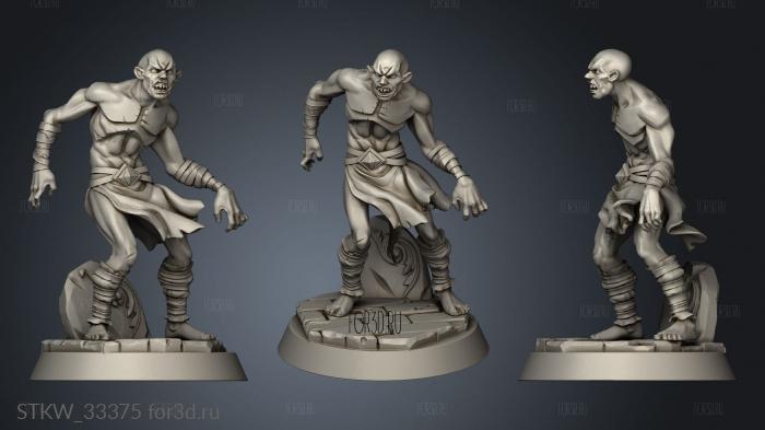 Ghoul stl model for CNC