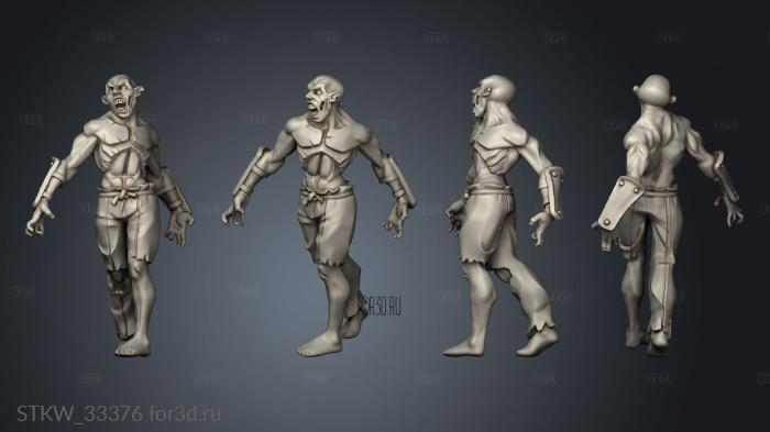 Ghoul stl model for CNC