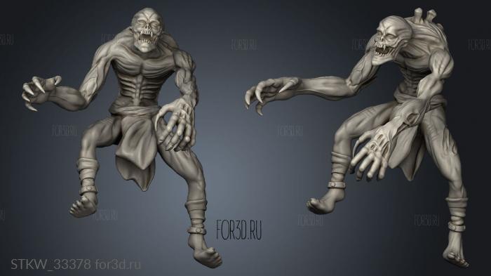 Ghoul Spine stl model for CNC