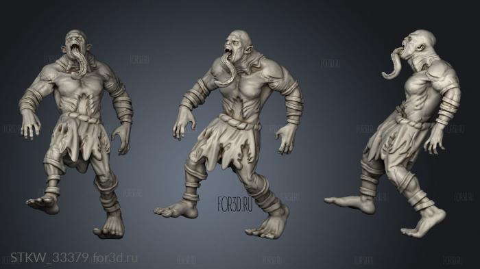 Ghoul Tongue stl model for CNC