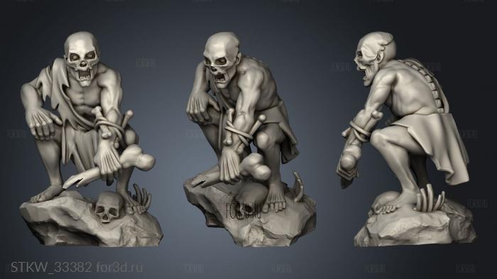 GHOUL stl model for CNC