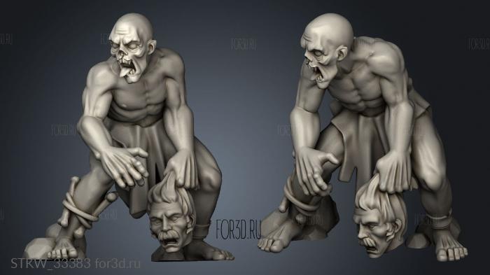 GHOUL stl model for CNC