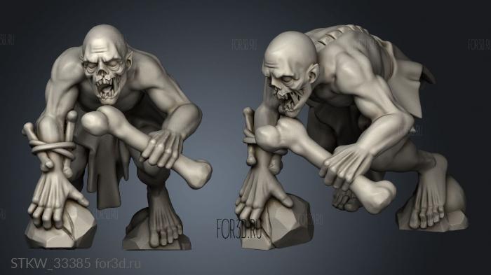 GHOUL stl model for CNC