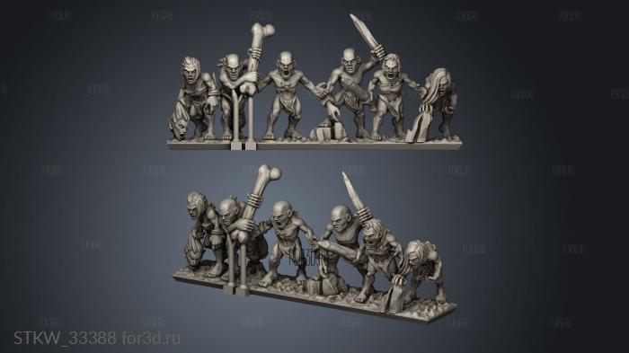 ghouls stl model for CNC