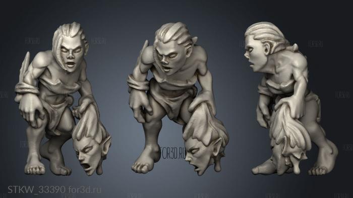 ghouls stl model for CNC