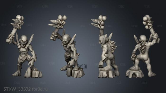 ghouls stl model for CNC
