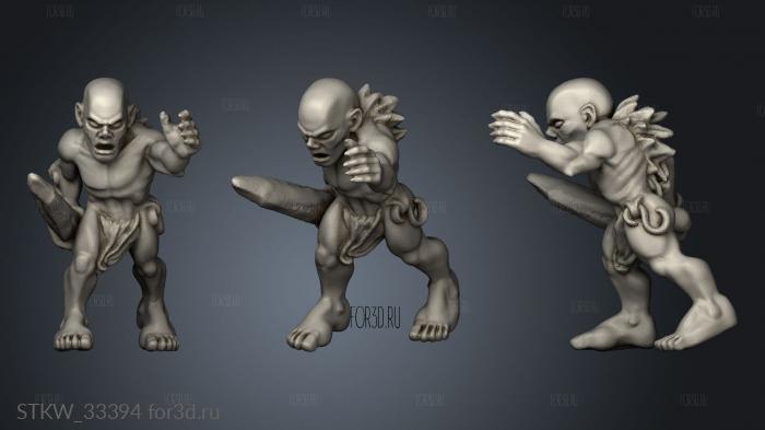 ghouls stl model for CNC