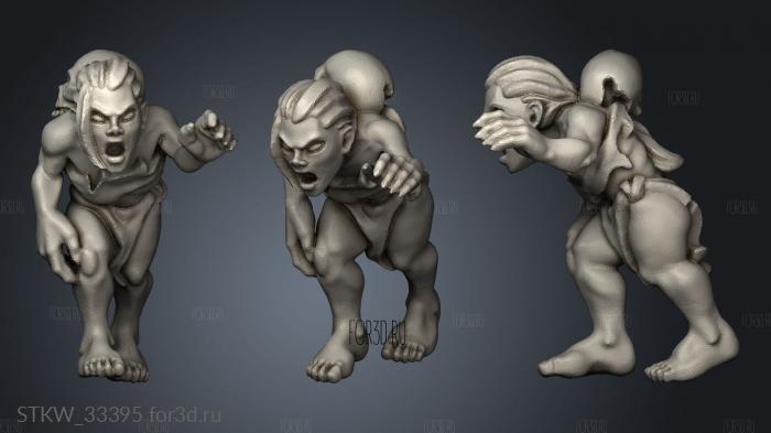 ghouls stl model for CNC