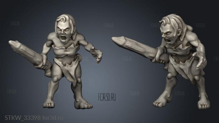 ghouls stl model for CNC
