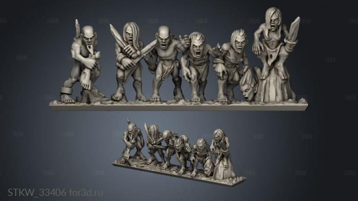 ghouls stl model for CNC
