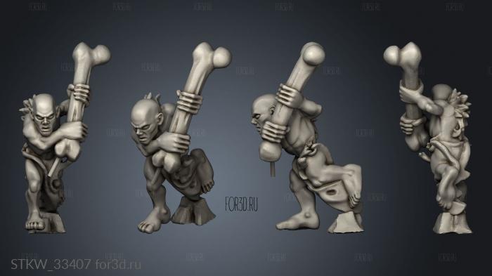 ghouls stl model for CNC