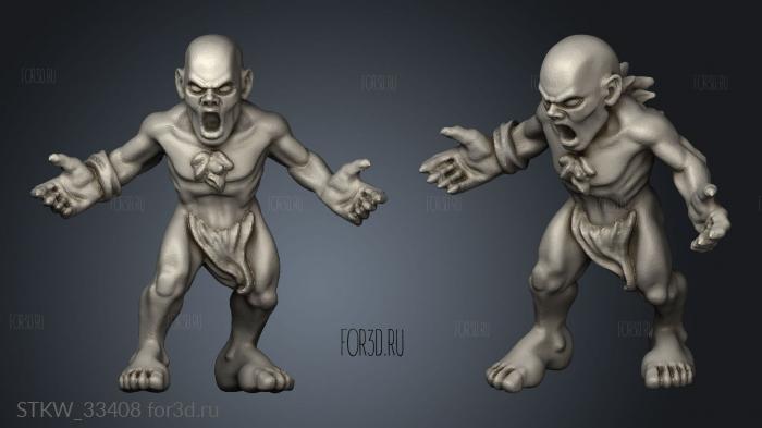 ghouls stl model for CNC