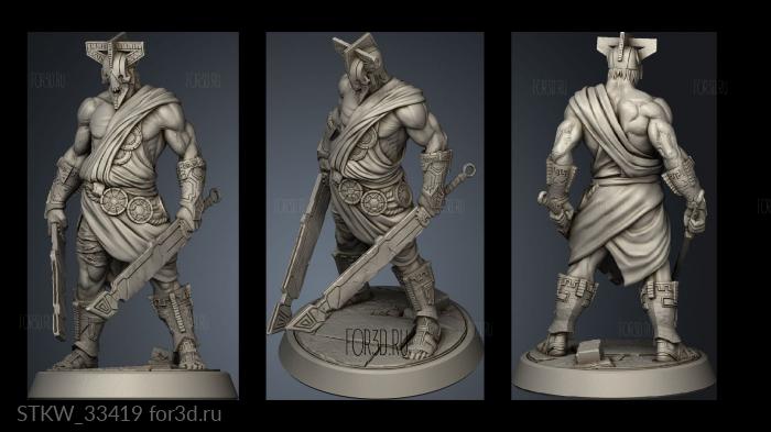 Ghoy Odyssey Enemies Masked Undead stl model for CNC