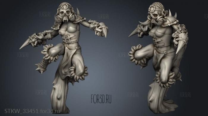 Girls blitz stl model for CNC