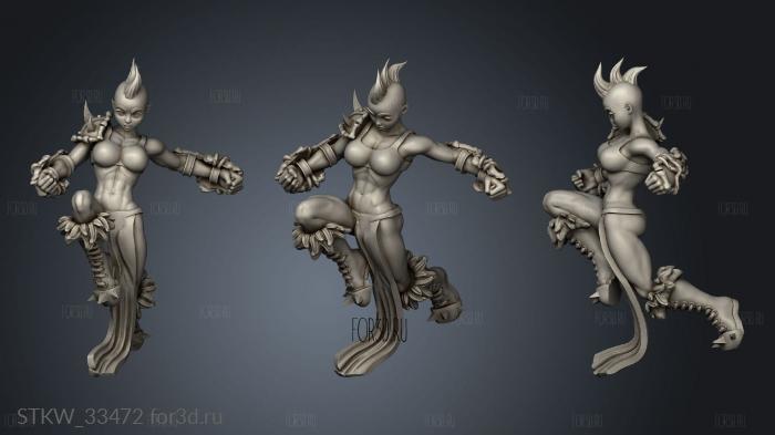 Girls women lineman stl model for CNC