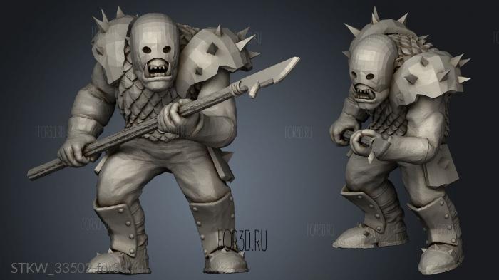 Gitzzz Spear stl model for CNC