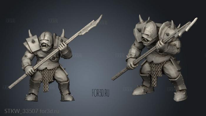 Gitzzz Spear stl model for CNC