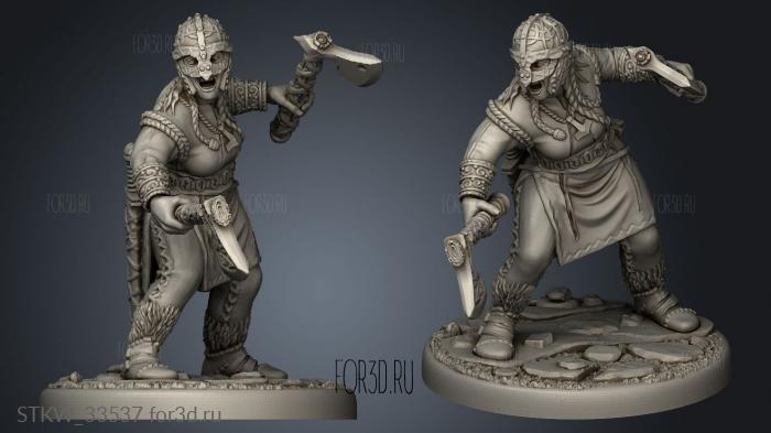 Gjermundbu Shieldmaiden axe stl model for CNC