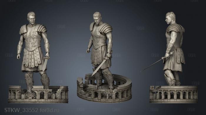 Gladiator Maximus stl model for CNC