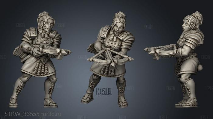 Gladiator Tribe Former Legionnaires Crossbow stl model for CNC