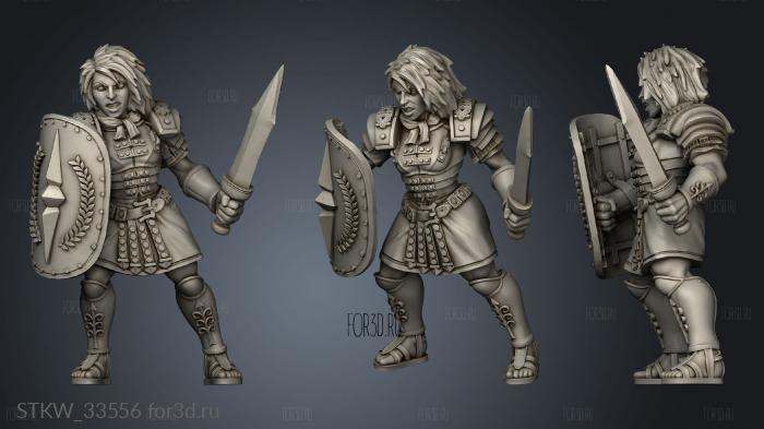 Gladiator Tribe Former Legionnaires Gladius stl model for CNC