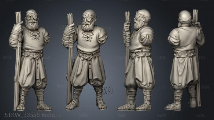 Gladiators Characters Veteran stl model for CNC