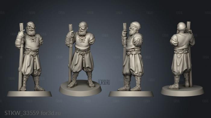 Gladiators Characters Veteran stl model for CNC