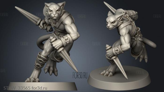 Gladiators Tabaxi Gladiator stl model for CNC