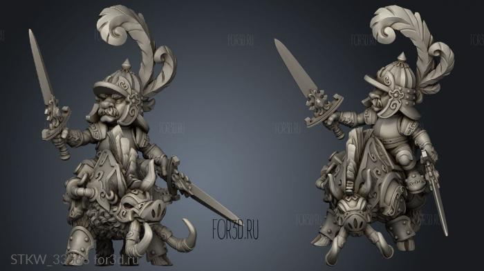 Glen Dwin Duelist the Bronze Knights рапира boar stl model for CNC