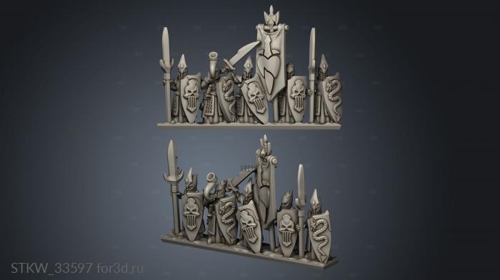 Dark Spears Elf Leader stl model for CNC